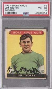 1933 Goudey Sport Kings #6 Jim Thorpe - PSA VG-EX 4